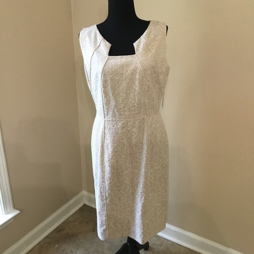 Alex Marie Women’s Ivory/Khaki Kay Dress Size 8 NWT